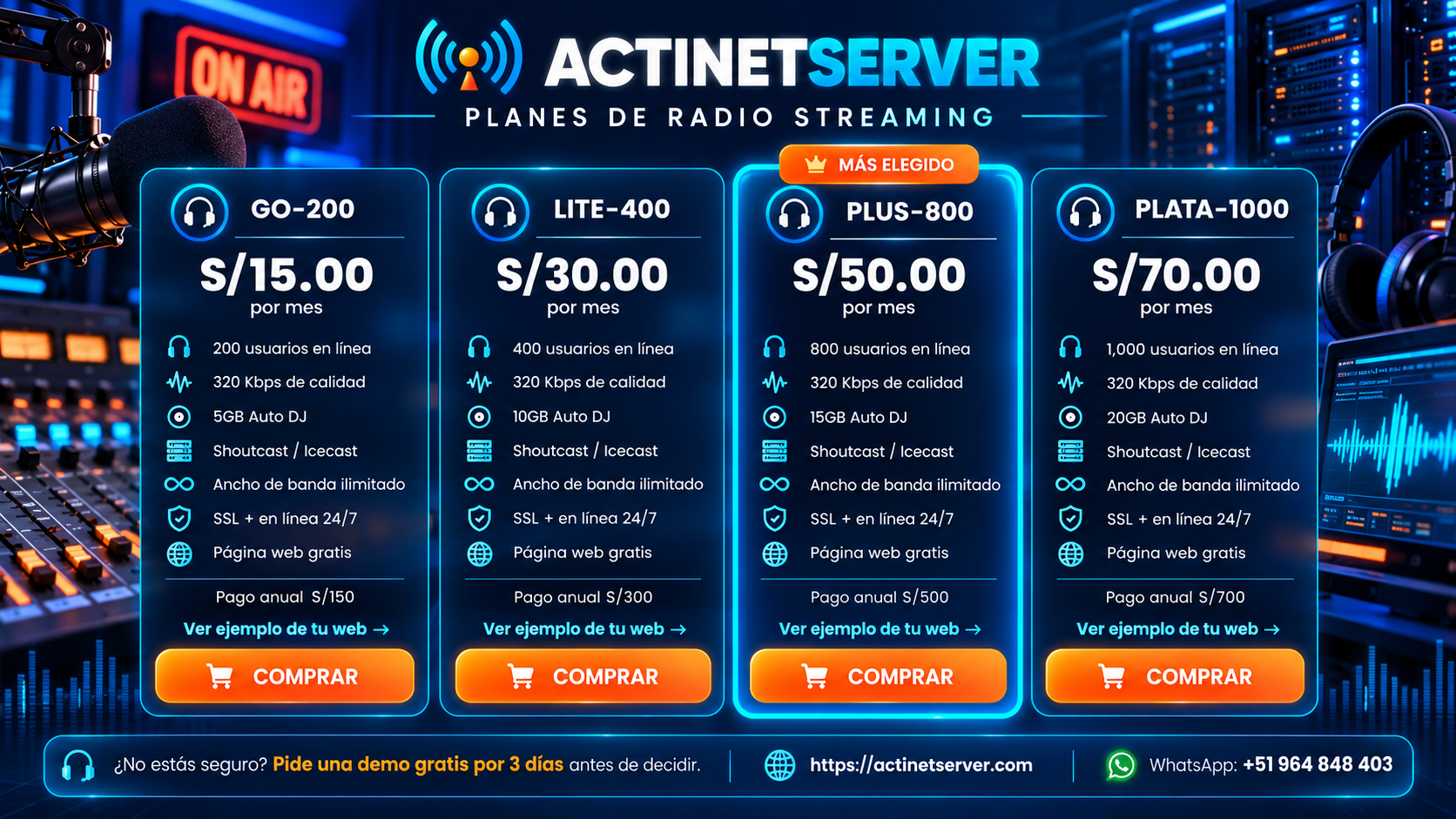 Programación en vivo